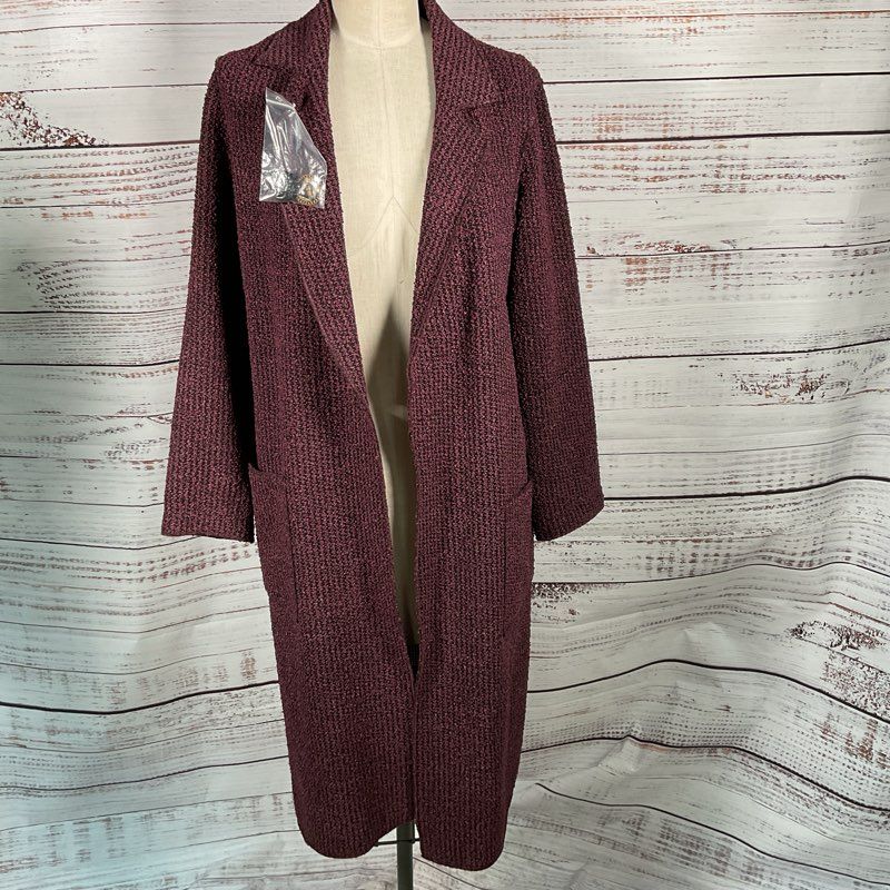 S. BALIAN Designs Women's Purple Tweed Long Coat- SEE MEASUREMENTS
