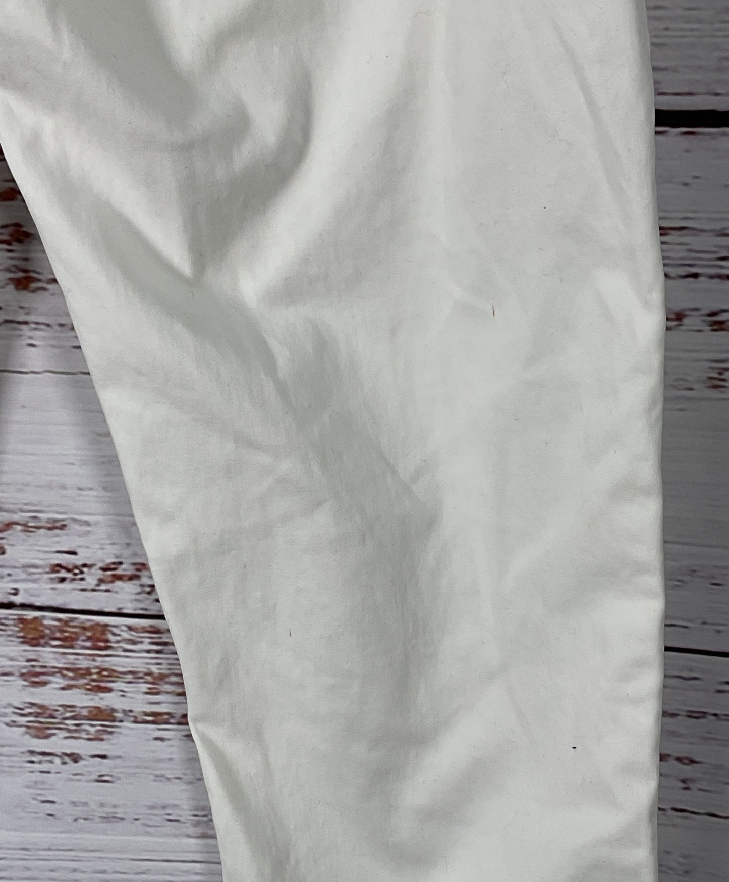 RARE Vintage 70's Chemin De Fer White Straight Leg Double Zip Pants - Size 27"