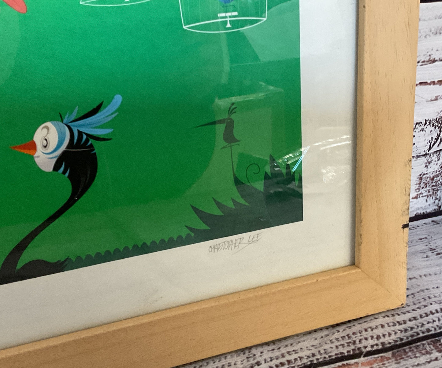 The Birdman from Gargantua Framed Print by Signed Christopher Lee