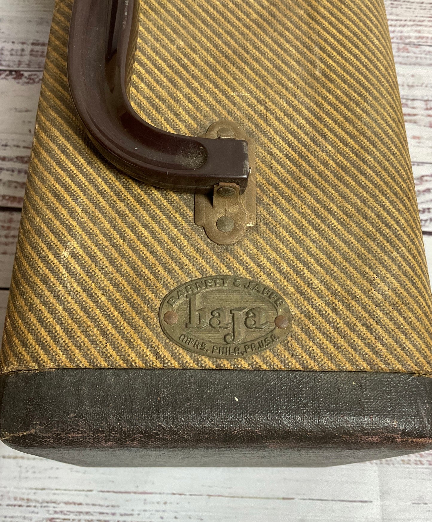 Vintage 1950's Barnett & Jaffe Baja Brown 200 Slot Photo Slide Case