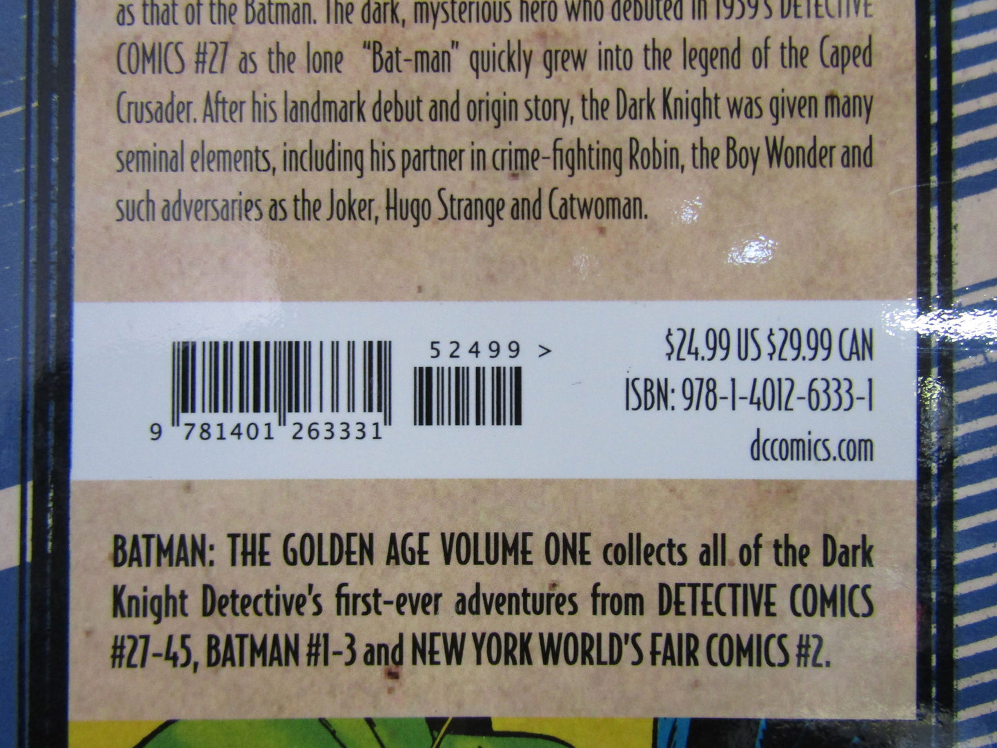 DC Comics Batman The Golden Age Vol. 1
