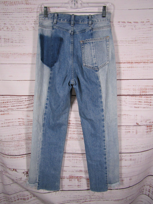 Moussy Remake Women's Blue Denim Straight Jeans Size 25