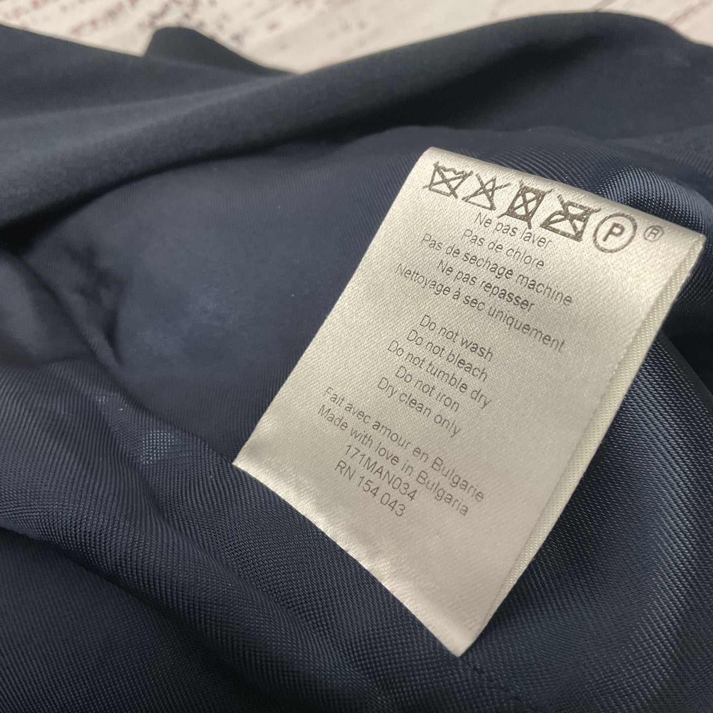 Sezane Sarina Navy Blue Shawl Collar Blazer Jacket - Size 34IT