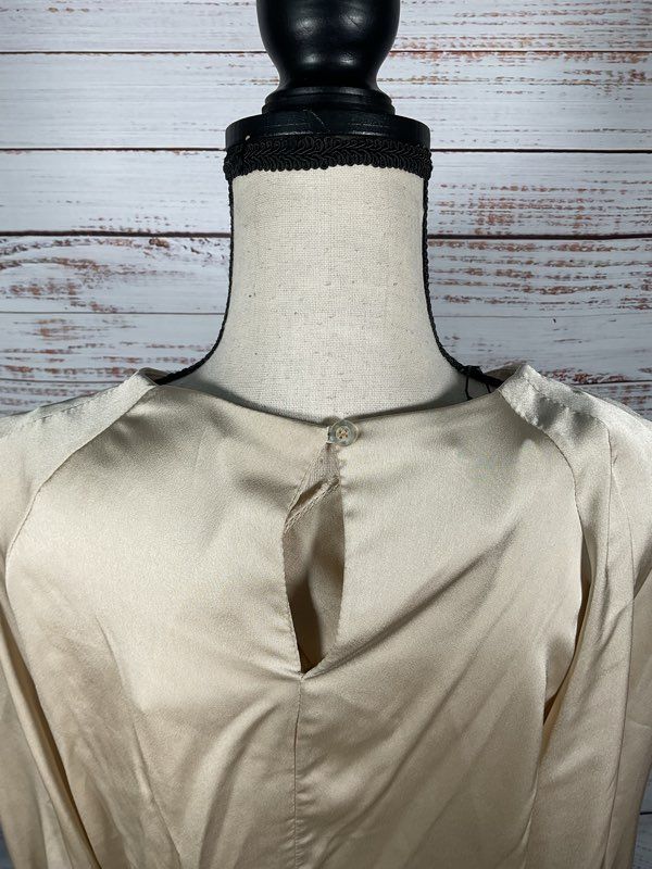 NWT Venti 6 Women's Beige Long Sleeve Blouse Size M