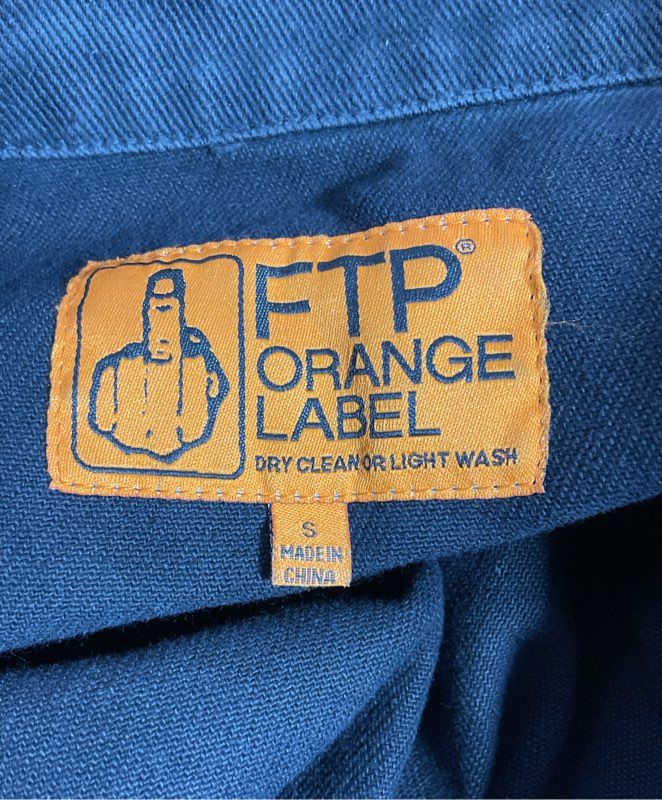 FTP ORANGE LABEL Men's Black "Hell On Earth" Denim Jacket- SZ S