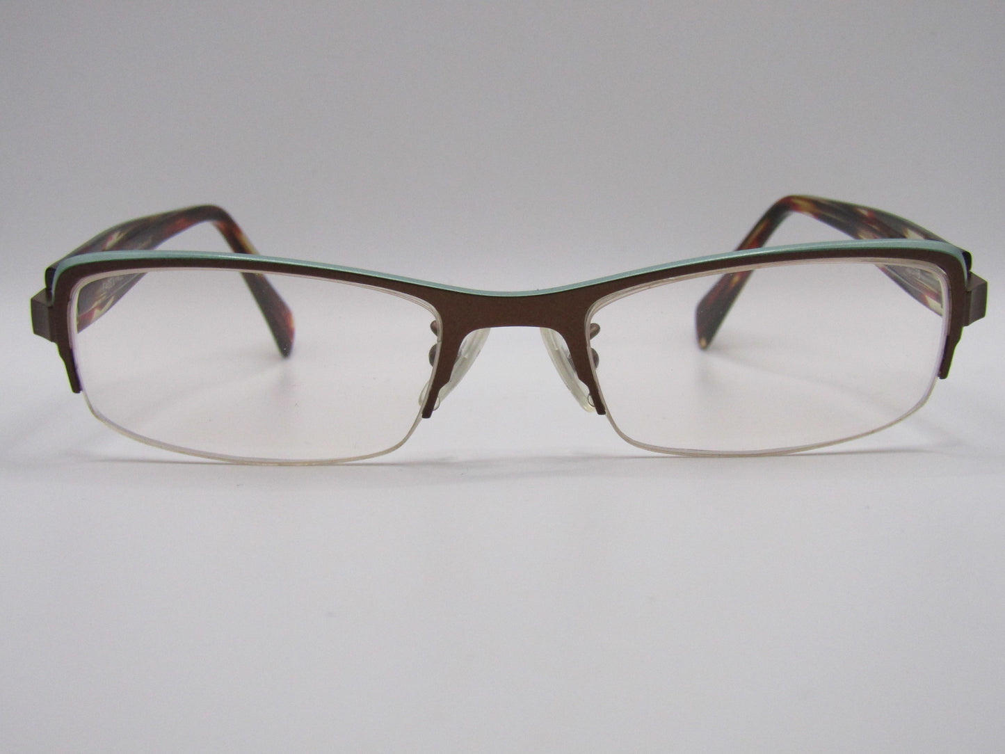 Face A Face Loris Women's Half-Rim Rectangular Eyeglasses Frame Made in France