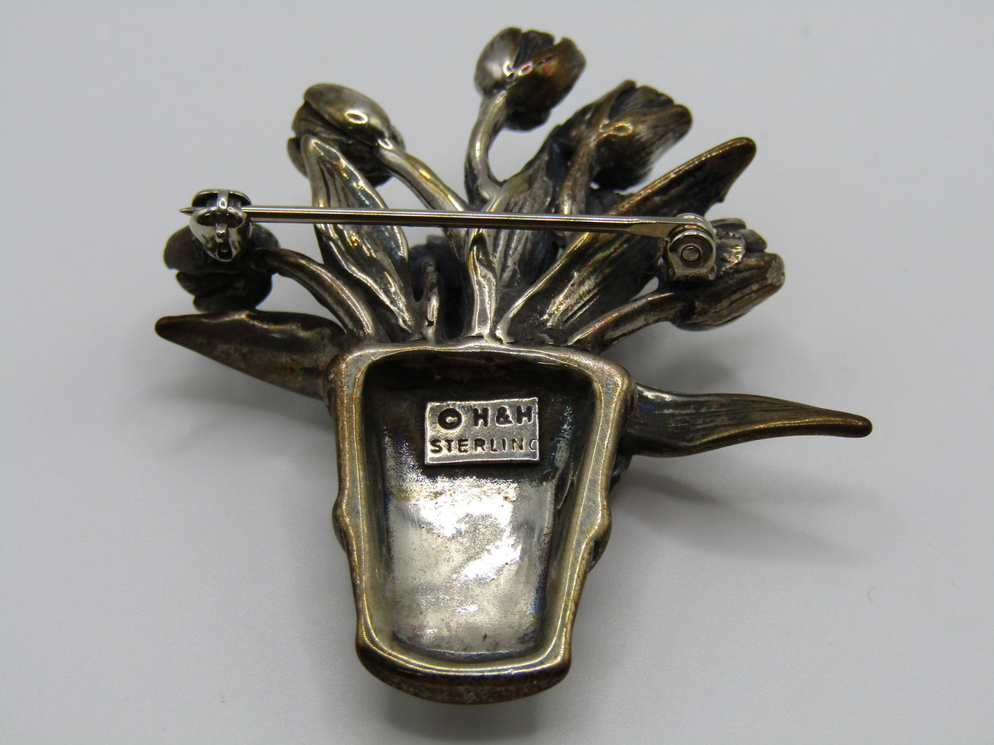 Hand & Hammer A Silver Garden Sterling Silver Floral Brooch Pin