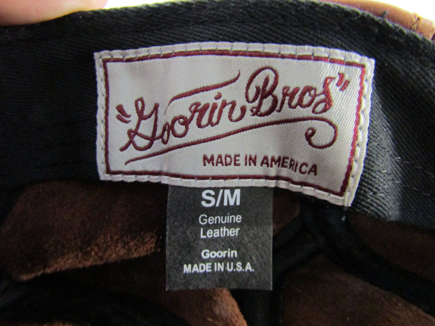 Goorin Bros Chandler Fields Men's Whiskey Leather Newsboy Cabbie Flat Cap