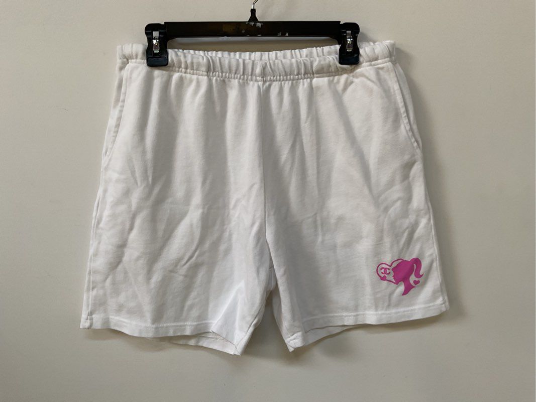 NEW MEGA YACHT Men's White Barbie Coco Chanel Drawstring Shorts- SZ XL