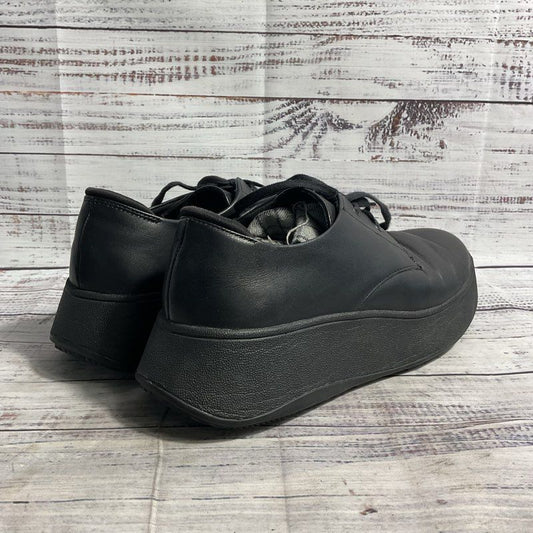 Fitflop F-Mode Black Lace Up Slip Resistant Work Uniform Shoe Women's Size 6.5