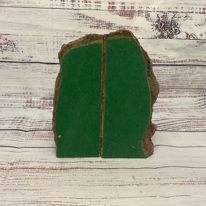 Rhyolite Natural Agate Stone 6" Tall Matching Pair Bookend 12.5lb