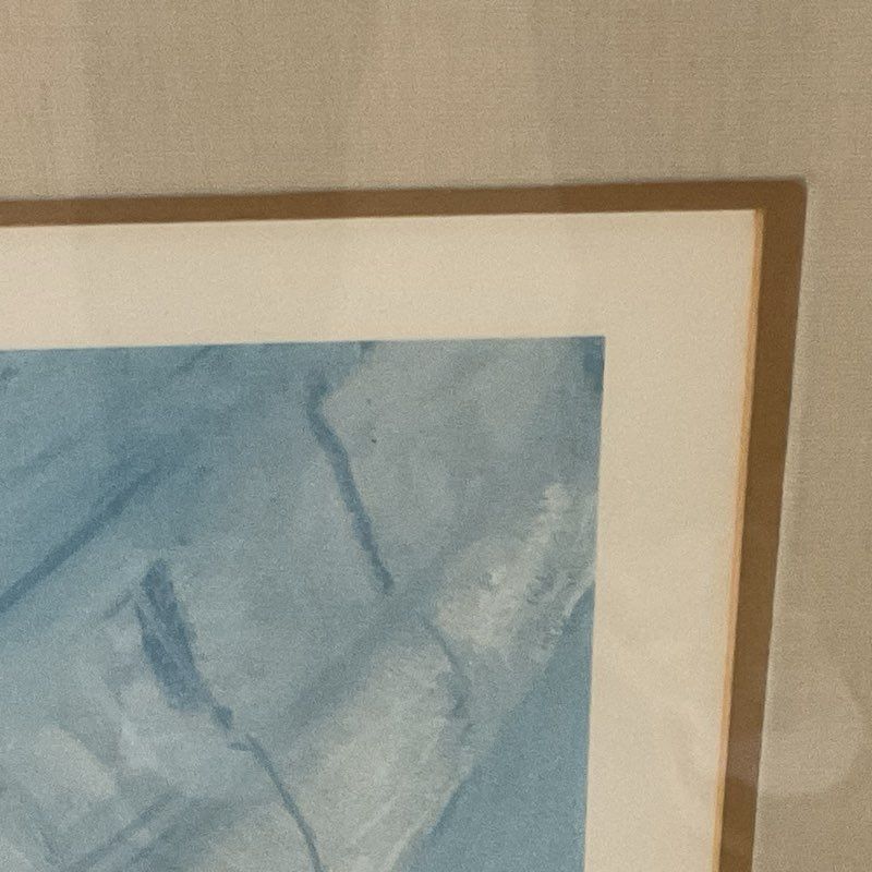 Pencil Signed RON R.S REDDICK "Windward Duel" Lithograph Print FRAMED 41"x31.25"