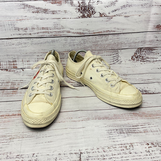 Converse Comme Des Garcons Play Chuck Taylor 70 White Sneaker Shoe Women Size 7