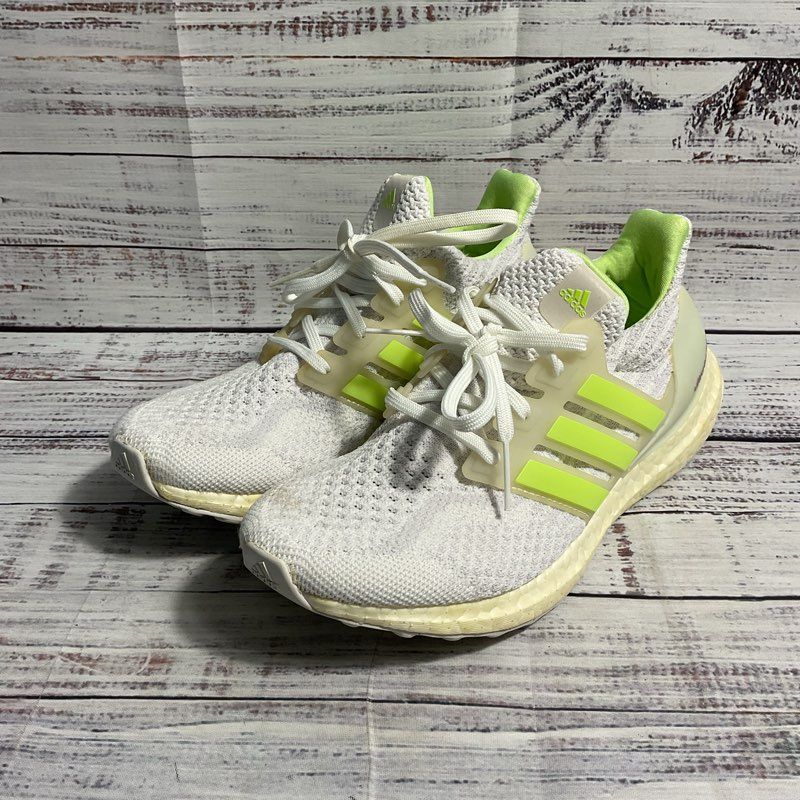 Adidas Ultraboost 5.0 DNA White & Glow in the Dark Athletic Sneaker Women's 6.5