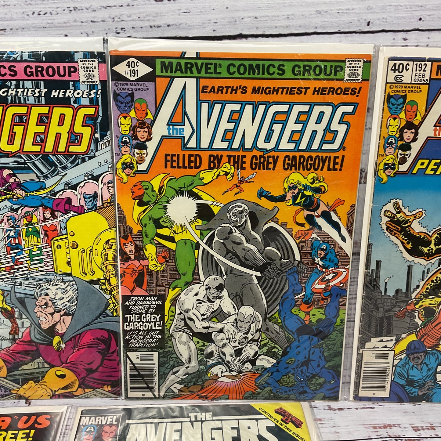 The Avengers #101,174,191,192,200,261 Lot Of 6 Marvel Comic Books