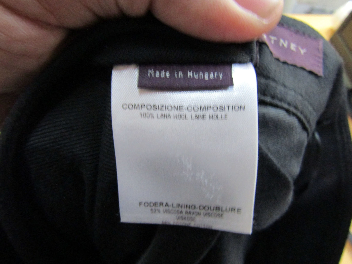 Stella McCartney Women's Black Wool Pencil Skirt Size 42