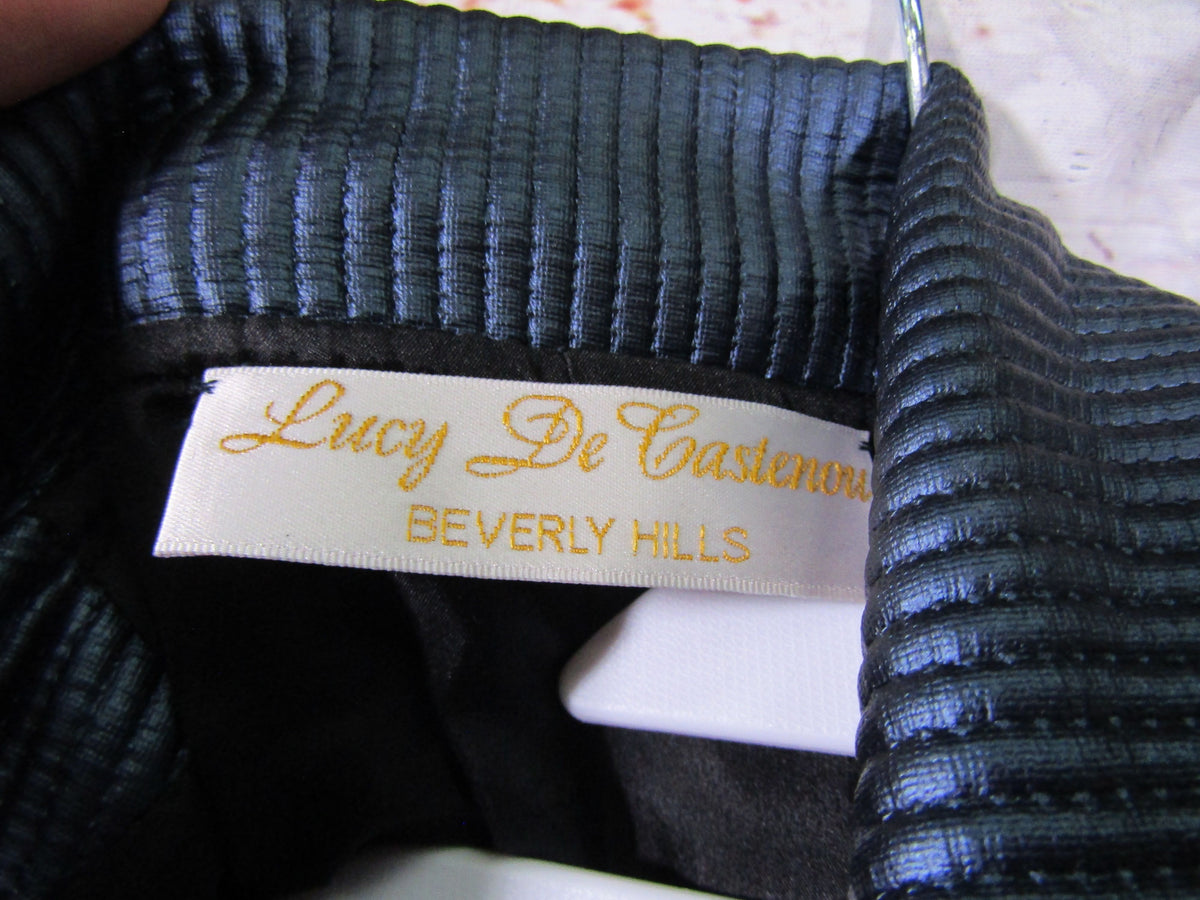 Lucy De Castenou Women's Blue Vest Jacket Size 8