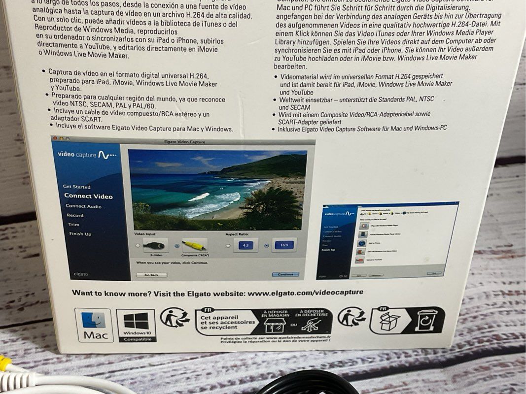 ELGATO USB Video Capture Analog Video For Win/Mac