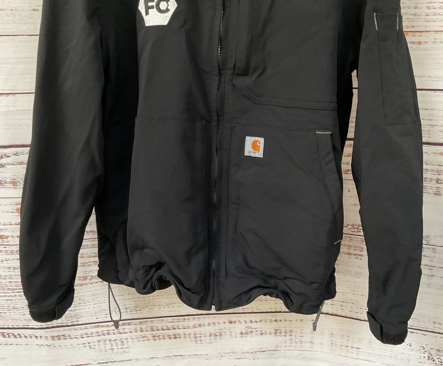 Carhartt Super Dux Women's Black Hooded Jacket Size M OJ5343-W