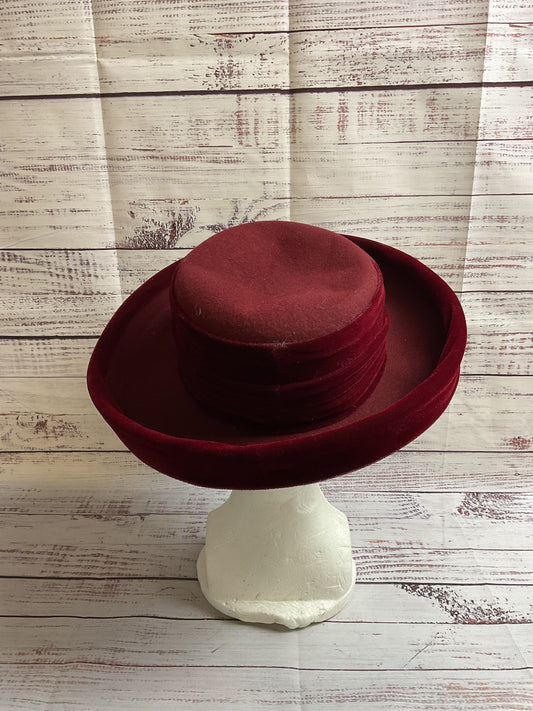 Deborah Fashions Red Derby Hat