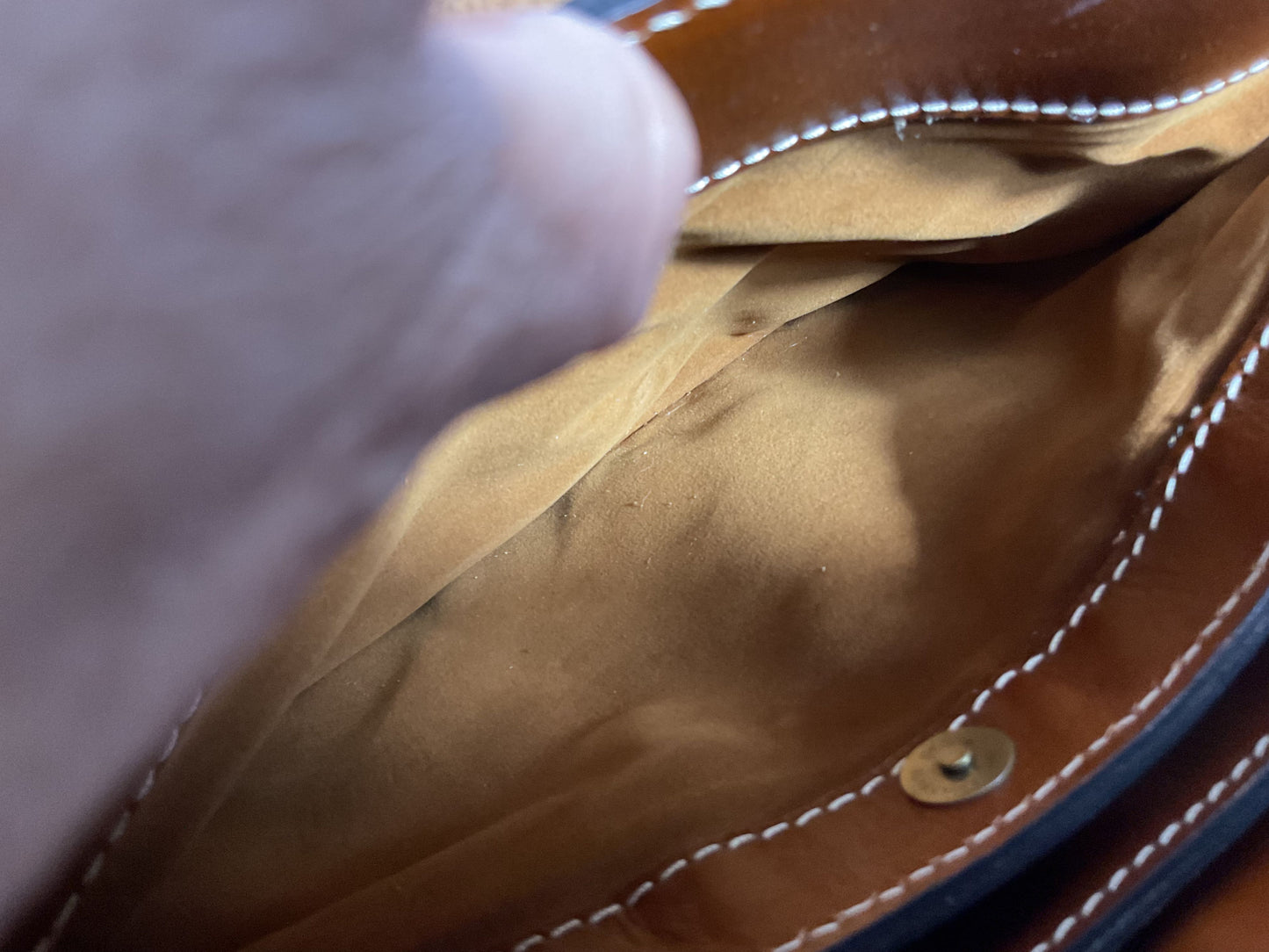 PATRICIA NASH Brown Leather Shoulder Bag
