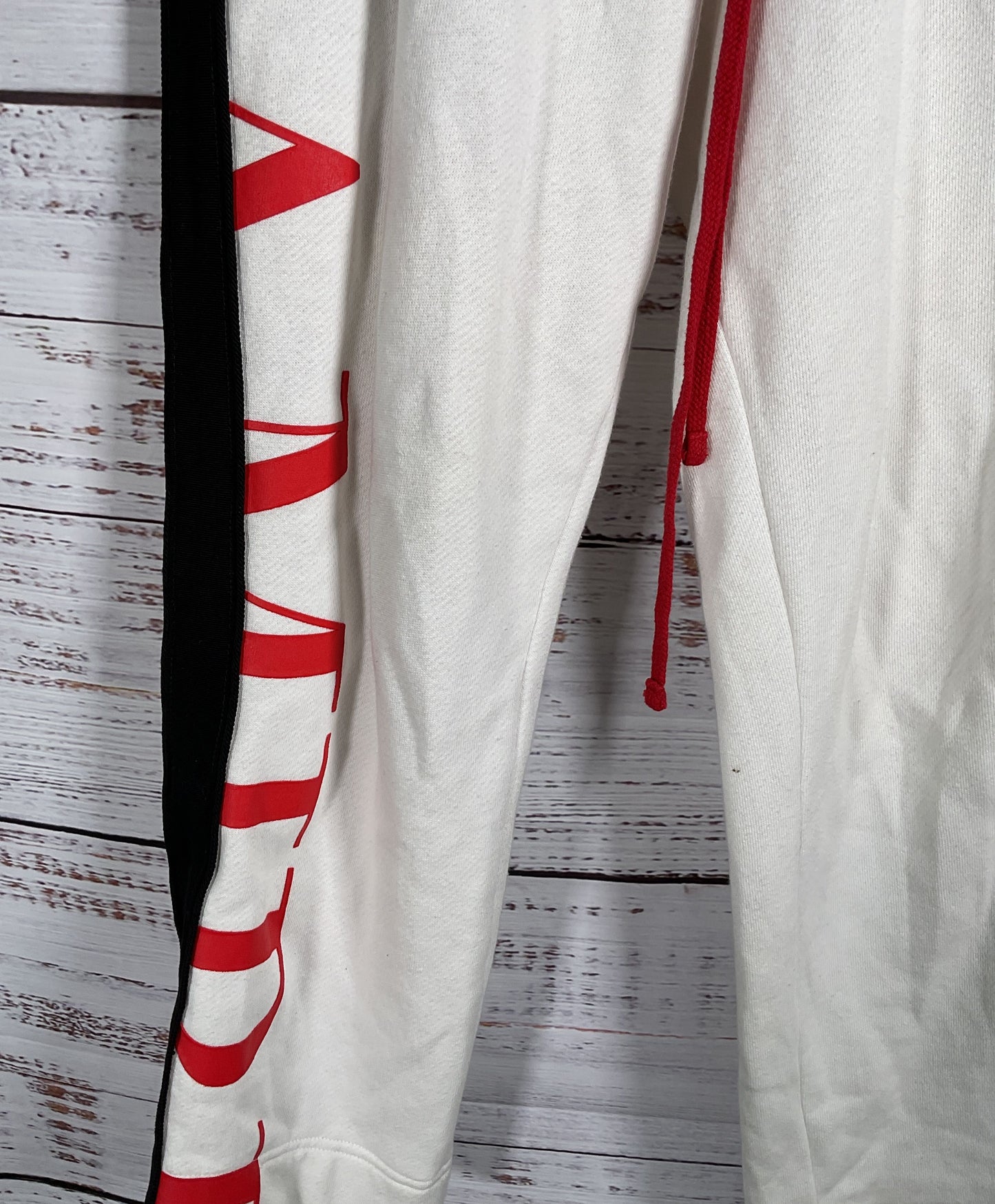 Amiri Logo Stripe Sweatpants White Small