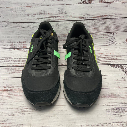 Puma Future Rider Twofold Black Yellow Athletic Sneakers Shoe Men Size 10.5