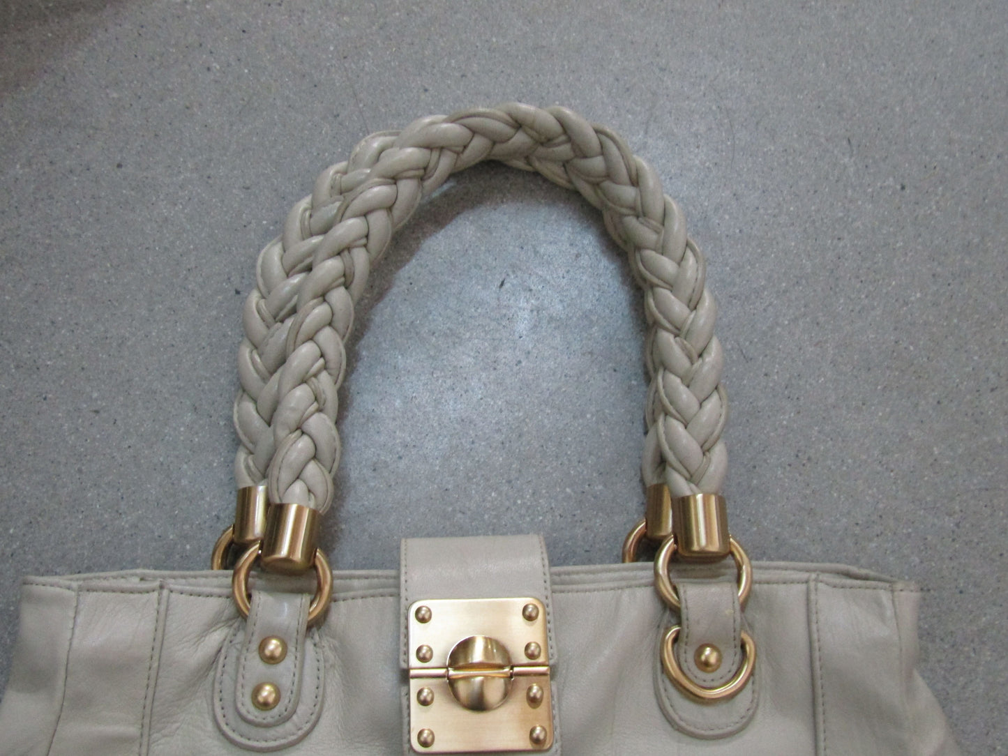 Steve Madden Women's Off White Leather Shoulder Bag