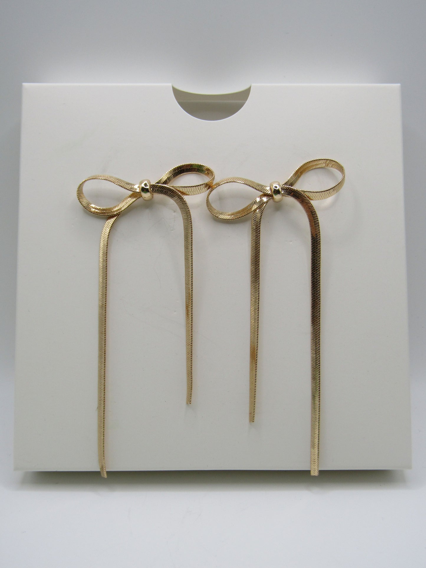 Kate Spade x Target Gold Plated Herringbone Bow Stud Earrings
