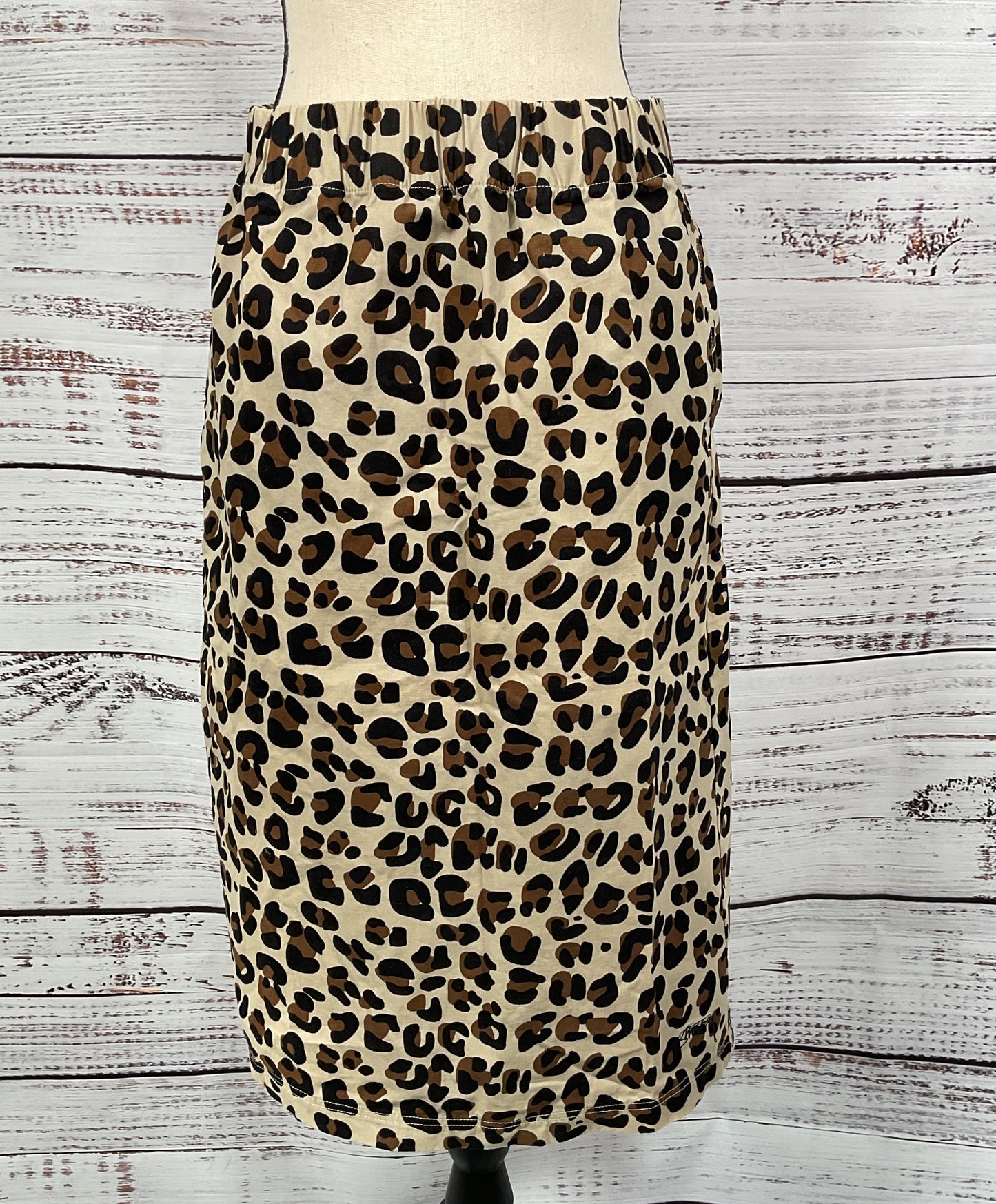 Stussy Leopard Print Skirt Multicolor Brown M