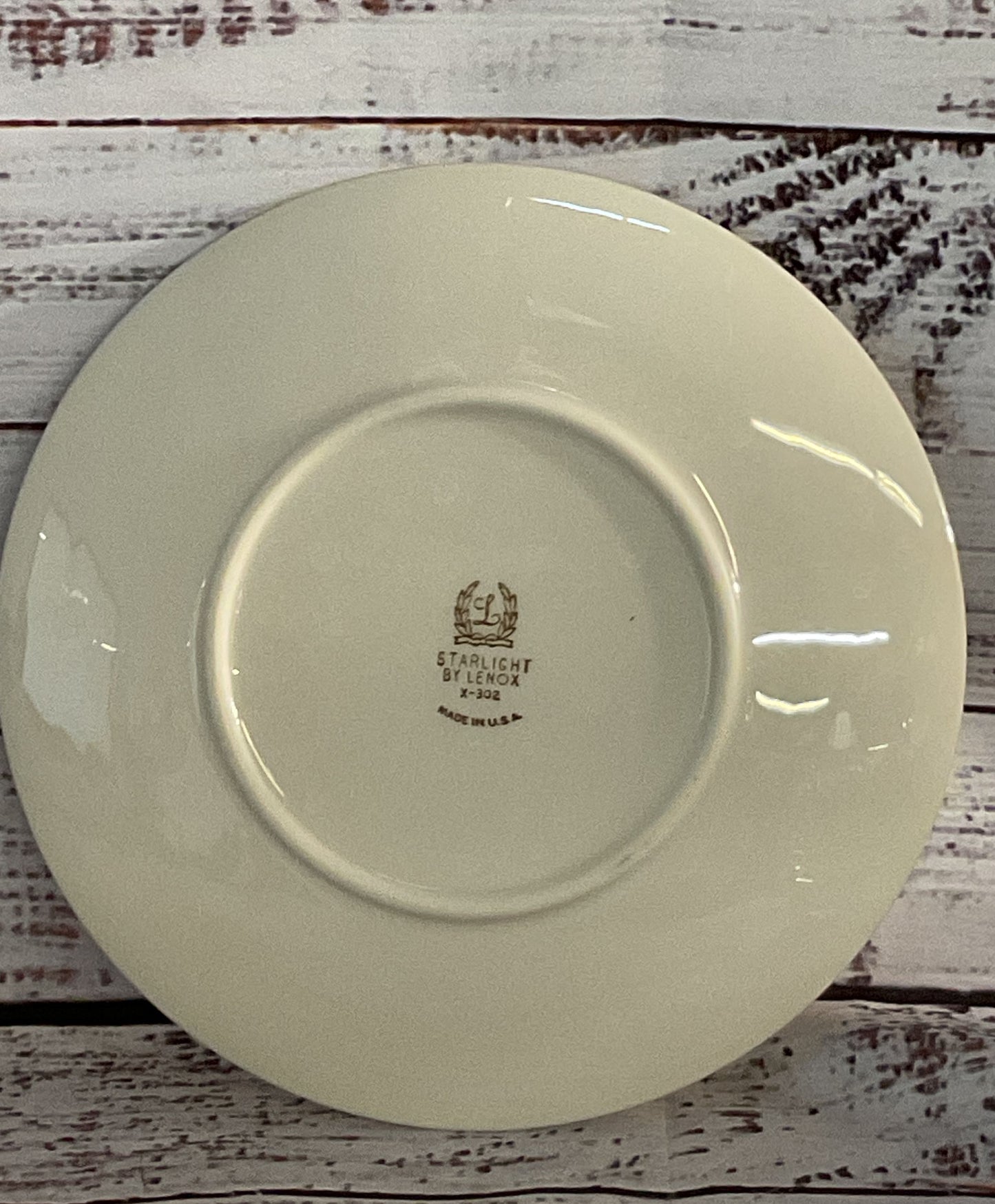 Lenox Porcelain Starlight Set of 12 Bread Plates Cream