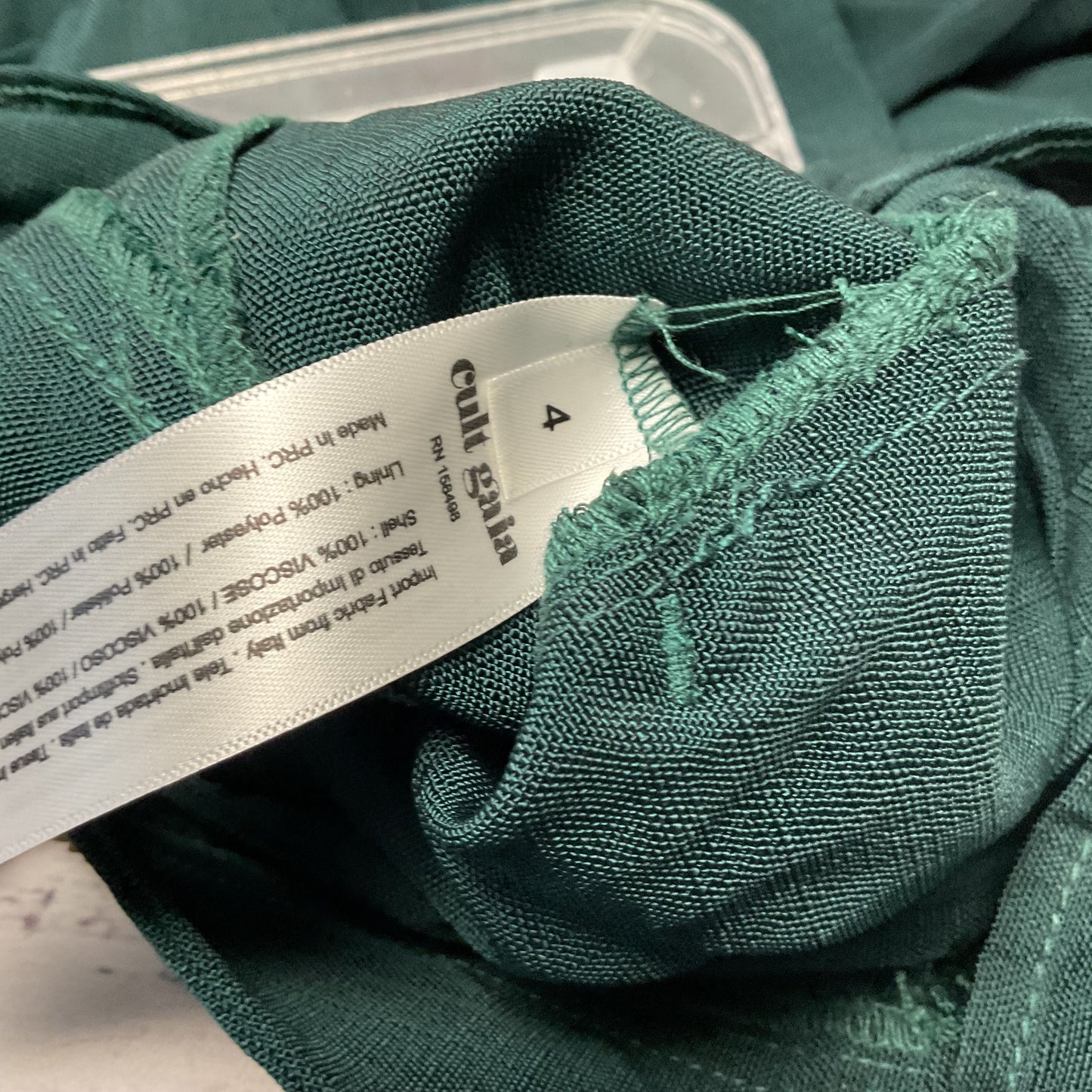 Cult Gaia Green Baker Carpenter Style Pants - Size 4