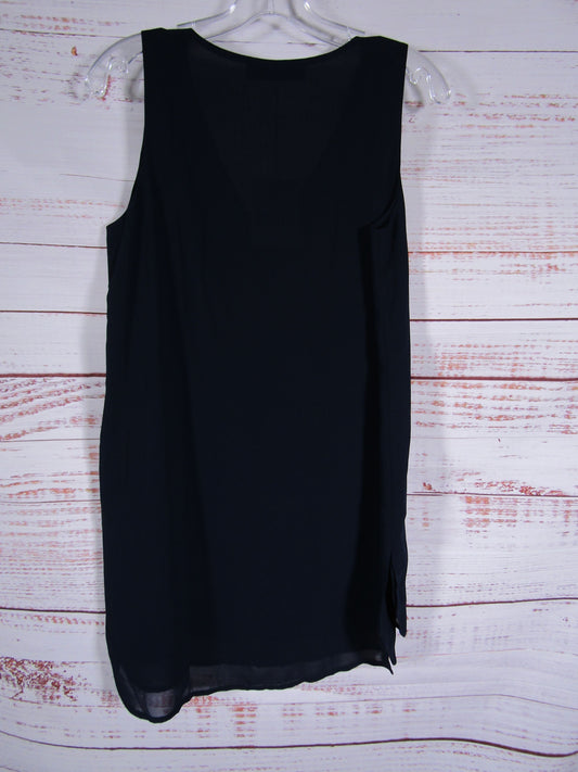 A. Marsi Women's Navy Blue Sleeveless Tank Blouse Size 44 Made in Italy