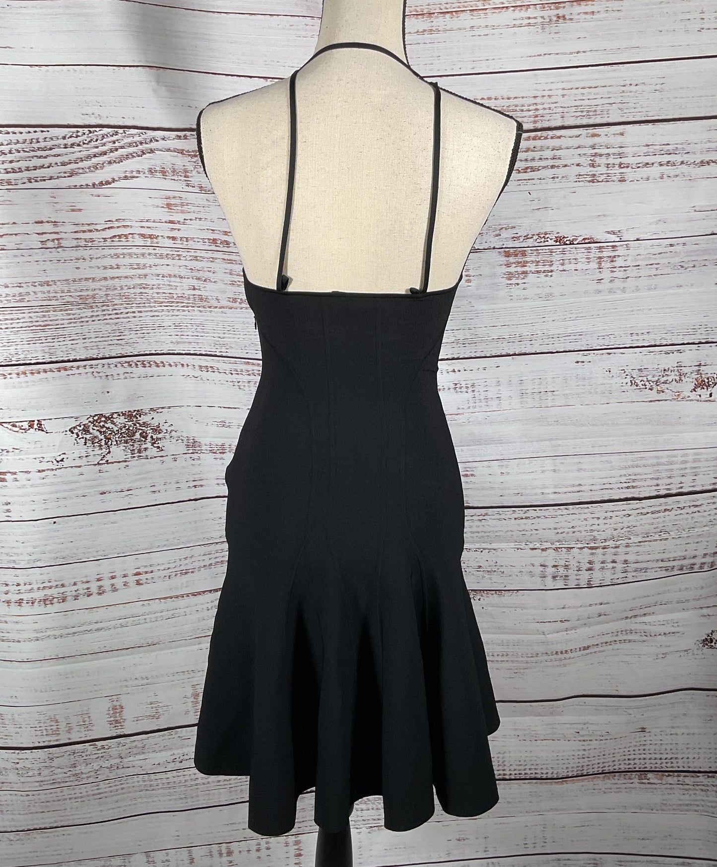 Alexander McQueen Cami Pleated Knit Minidress Black XS