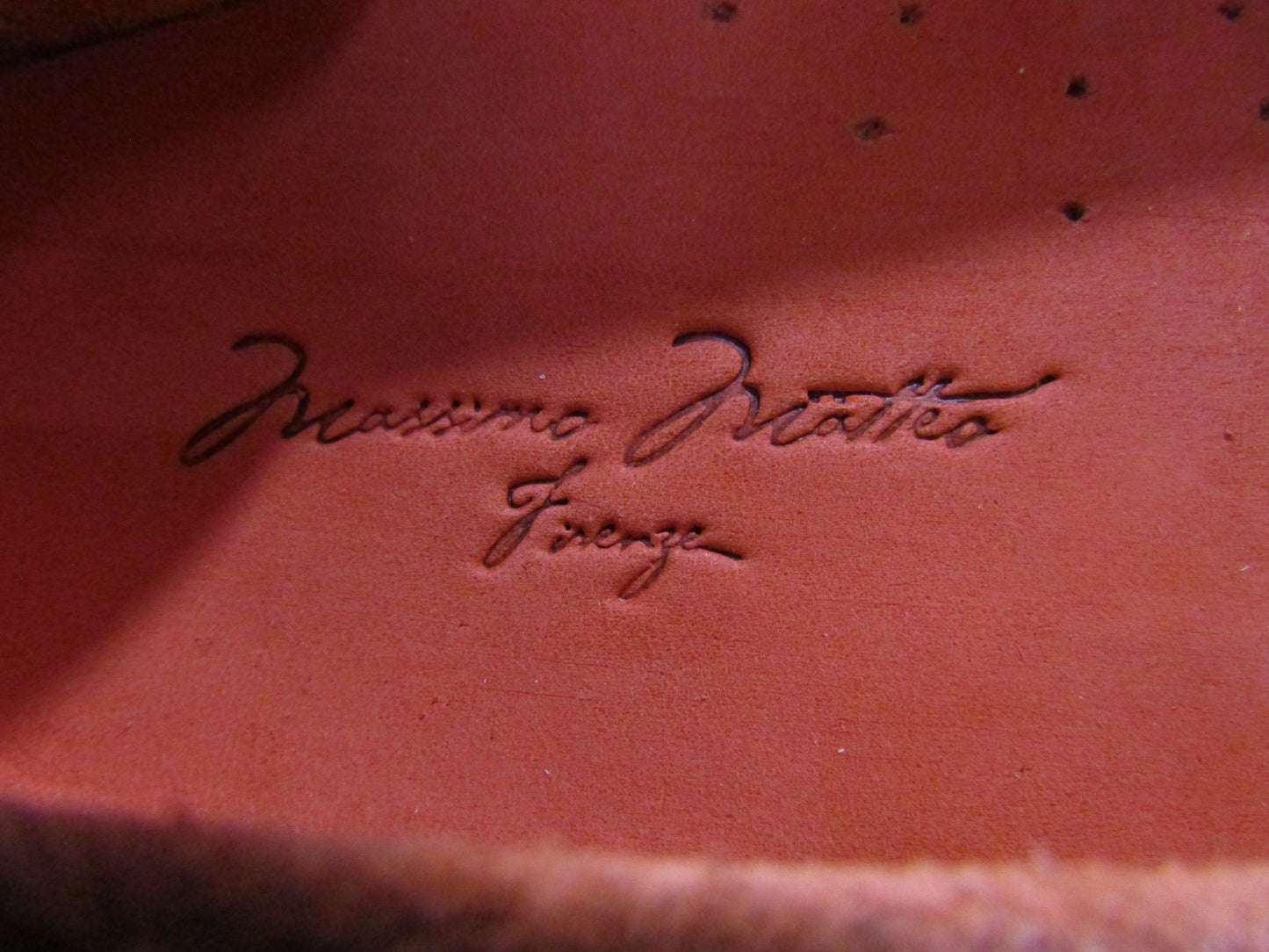 Massimo Matteo Men's Orange Suede Driving Penny Loafer Size 9.5