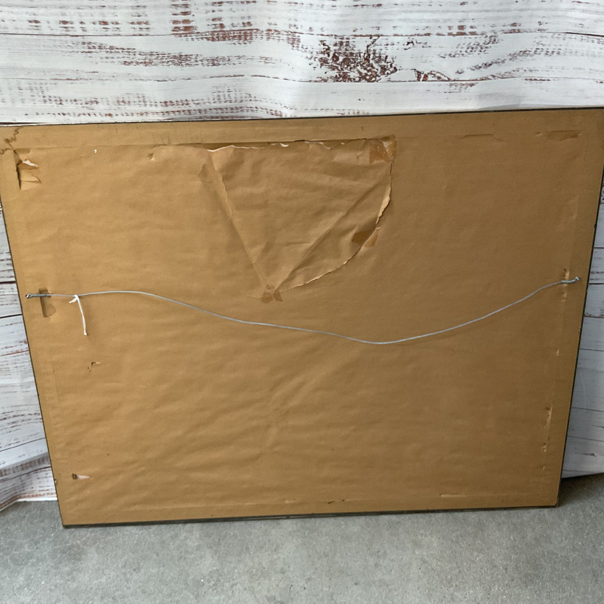 Signed VTG. 1/1 R. BAYELEY "Leaf Again" 2 Abstract Artwork- FRAMED 36.5" X 46"