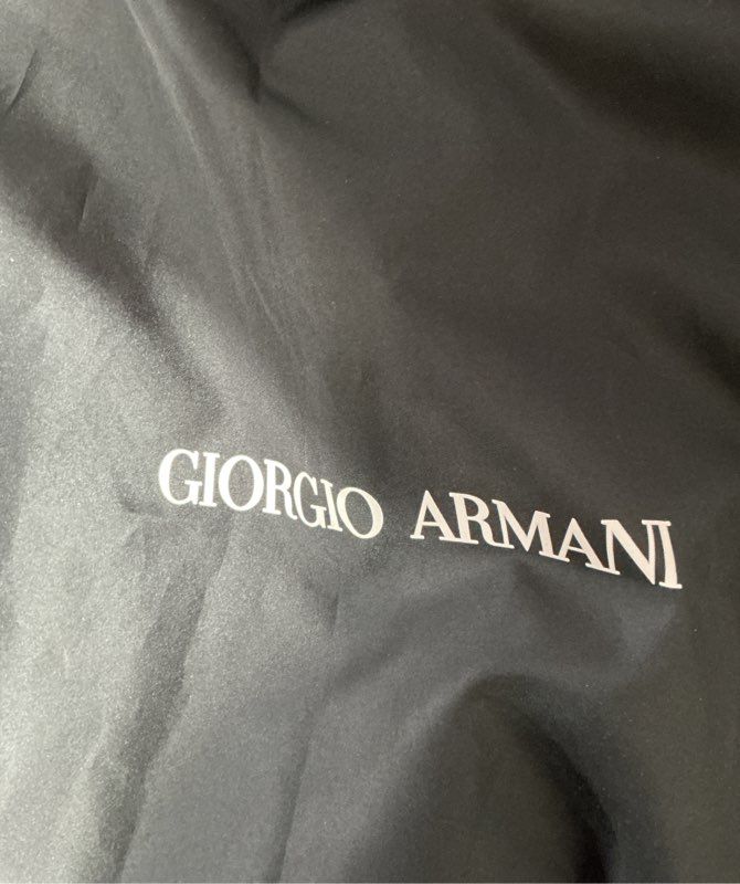 Giorgio Armani Black Nylon Double Handles Garment Bag