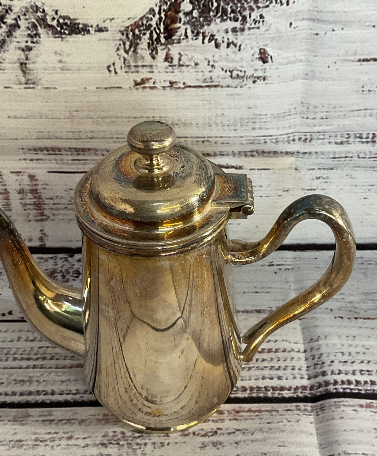 DJ Vintage Electro Plated Nickel Silver Small Teapot Silver