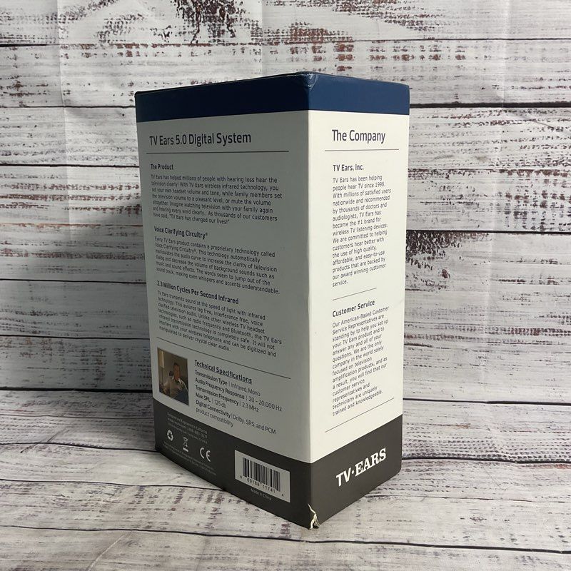 NEW TV Ears 5.0 Digital Television Hearing Aid Headset