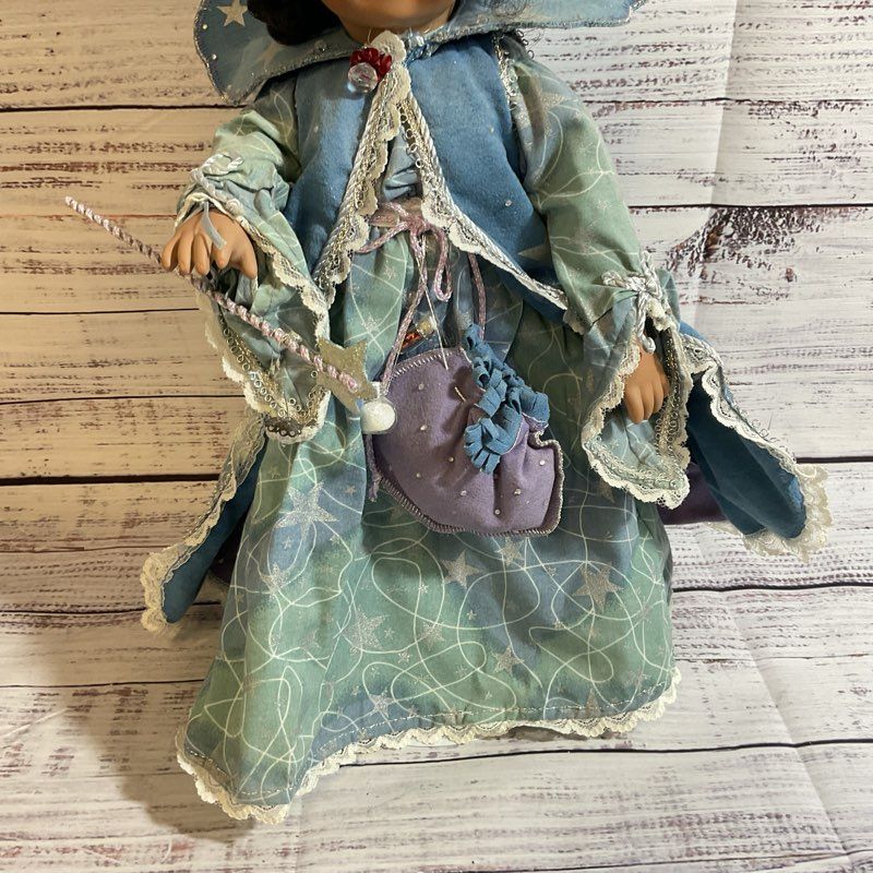 VTG. GLORIA VANDERBILT Sorcerer Wizard Porcelain Doll- 14.5"