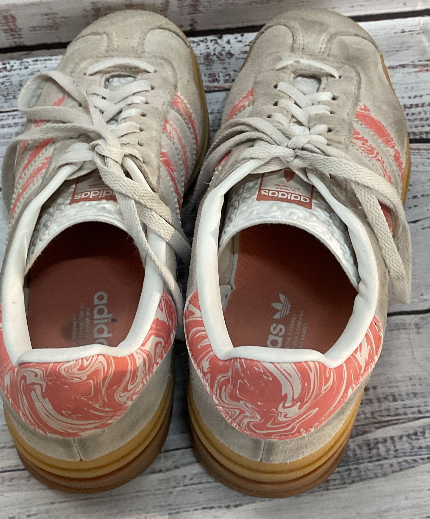 Adidas Gazelle Bold Platform Sneakers Grey Pink 6