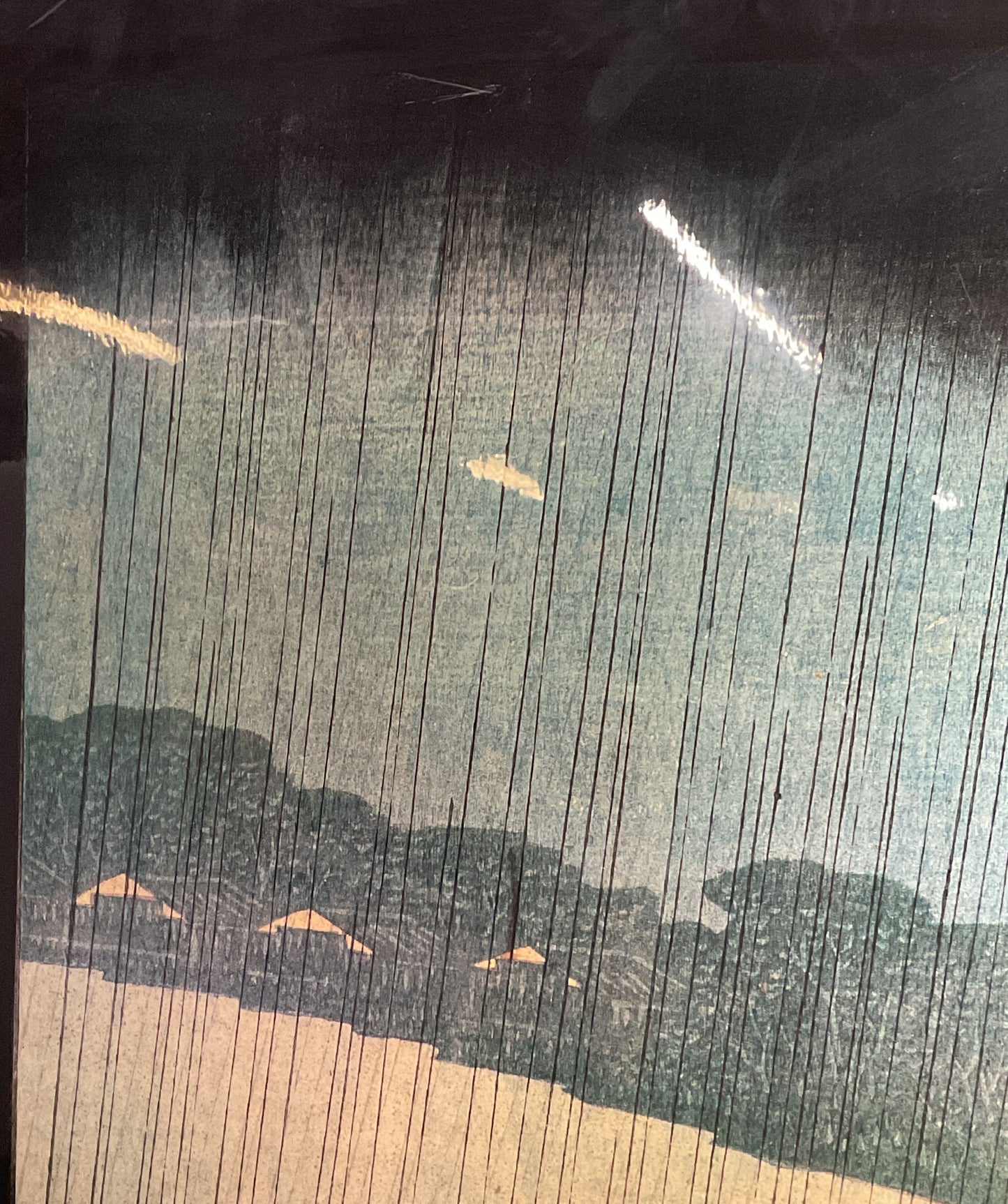 Brooklyn Museum Sudden Shower Shin-Ōhashi Bridge Atake Utagawa Hiroshige Poster