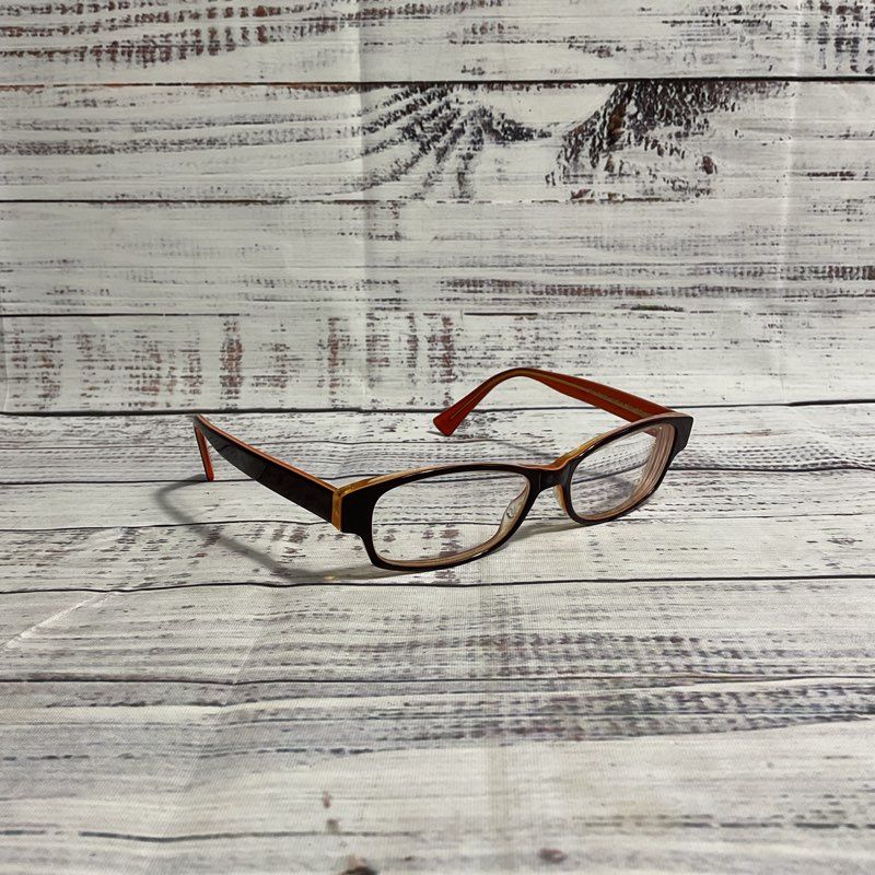 Jean Lafont Eva 7038 Eggplant Purple & Orange Glasses Glasses FRAMES ONLY