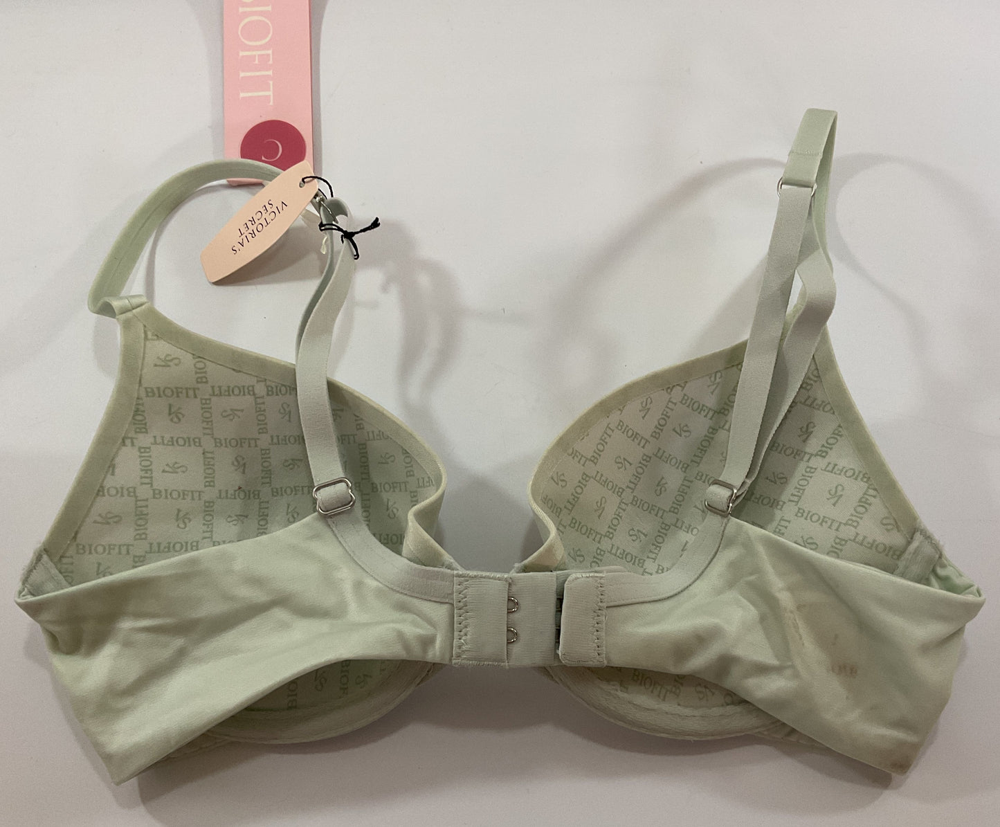 Victoria's Secret Demi Uplift Women's Green Nylon Blend Bra Size 32C