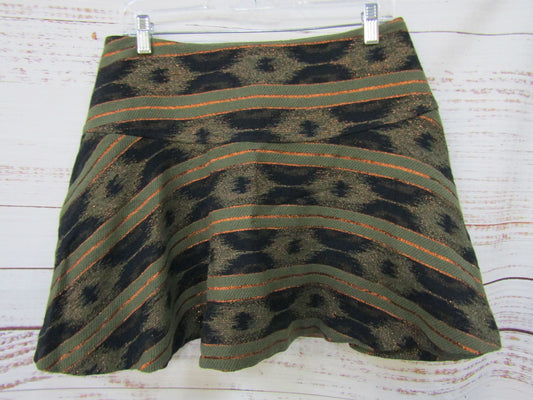 Ramy Brook Virginia Women's Green Geometric Mini Skirt Size 10