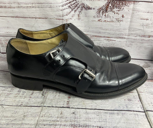 The Office of Angela Scott Leather Monk Strap Oxfords Black 40