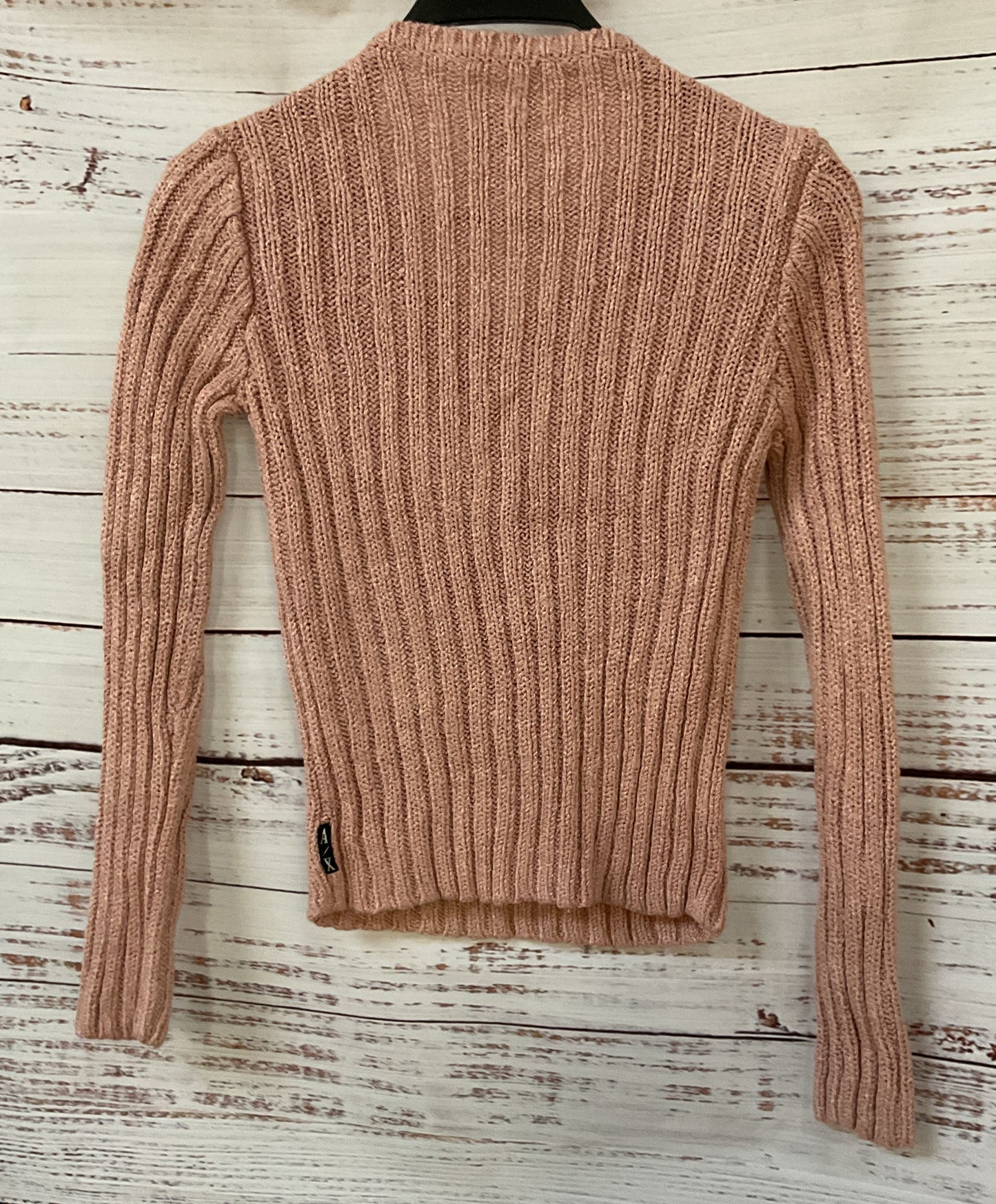 Armani Exchange Women's Light Pink Knit Silk Blend Pullover Sweater Size S
