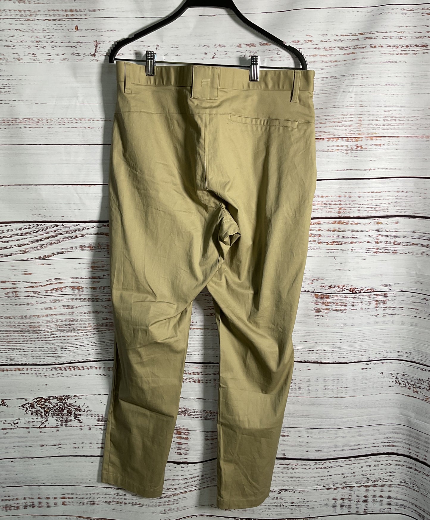 NWT Men's Fabletics Khaki Chino Pants Size 34 x 32