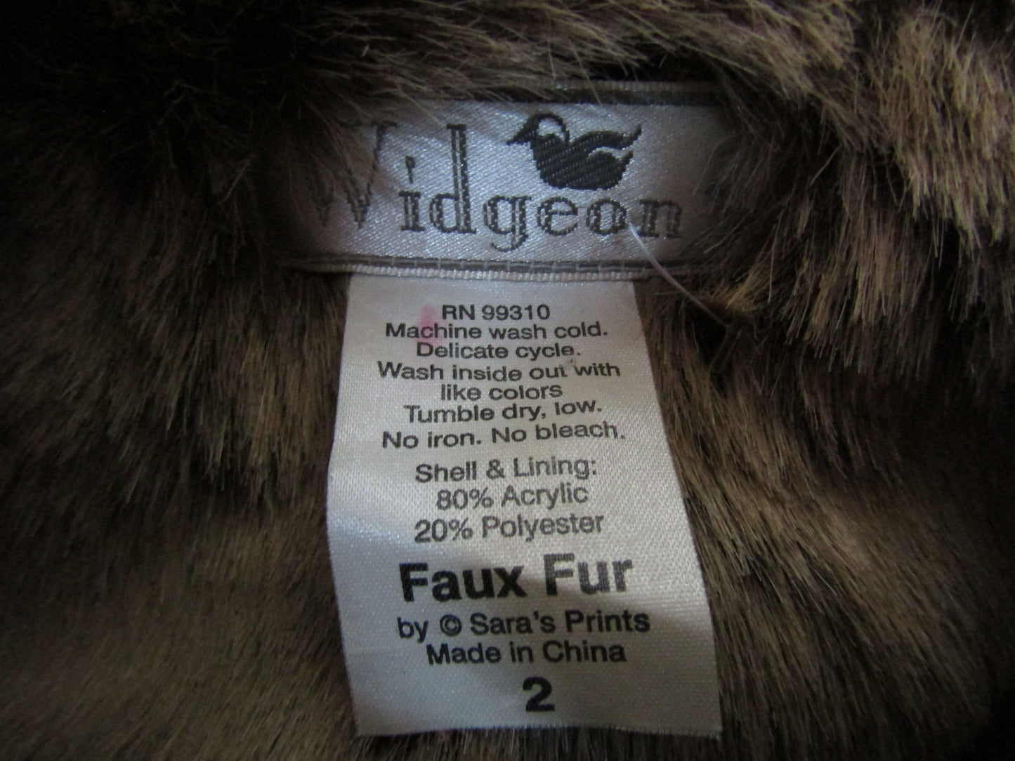 Widgeon Girl's Brown Faux Suede Jacket Size 2