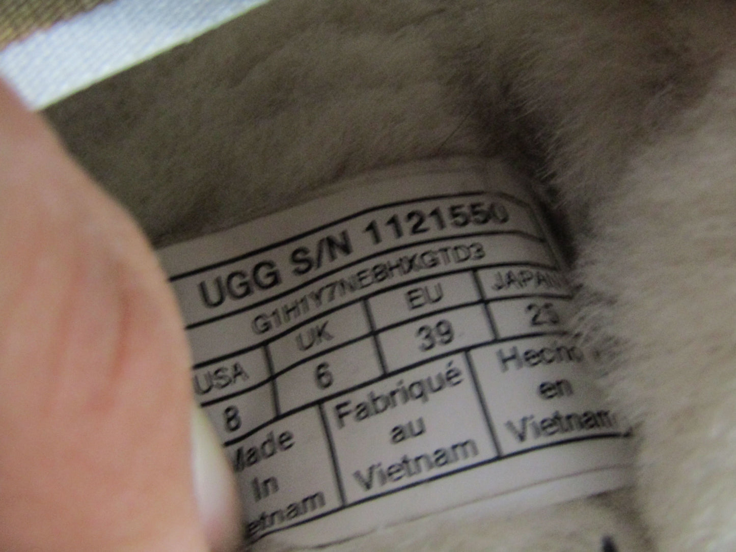 UGG Disco Women's Brown Suede Shearling Cross Sandals Size 8
